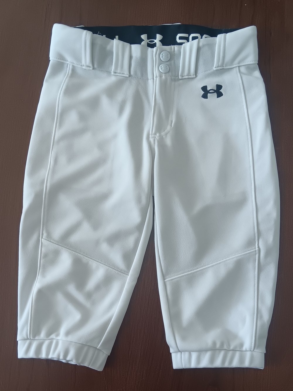 Under Armour UA Utility Softball Pants White Size YSM (small)